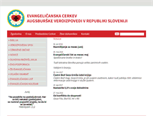 Tablet Screenshot of evang-cerkev.si